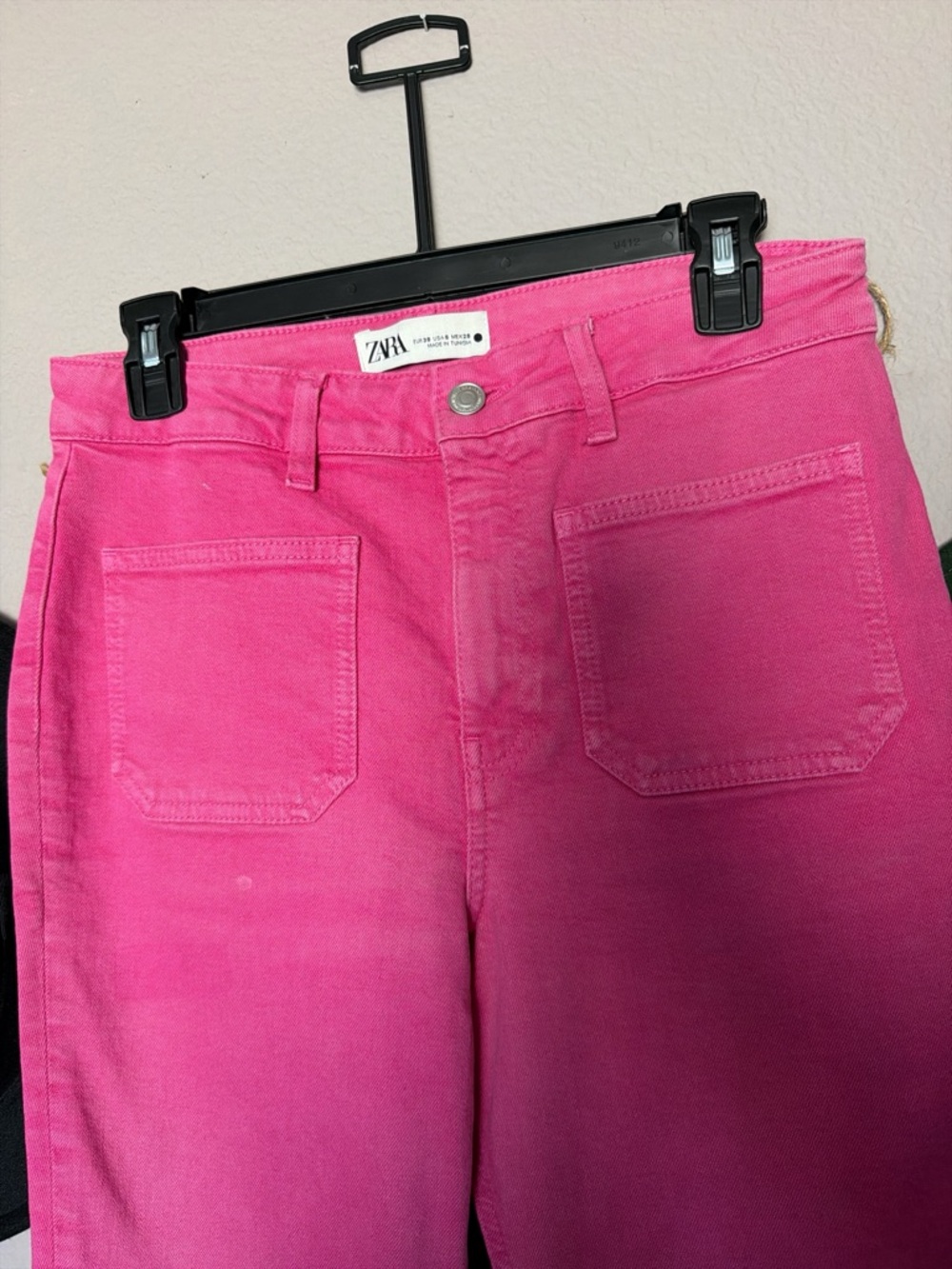 Zara Hot Pink Straight-Leg Jeans - Picture 3 of 5
